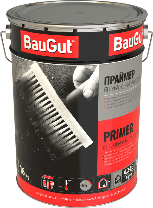 Праймер BAUGUT бітумно-каучукова (2290501207017)